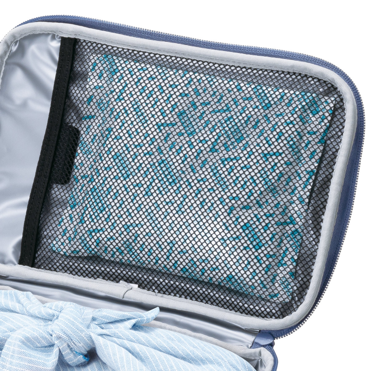 サーモス 保冷バッグ 5L ソフトクーラー RFD-0051 ( THERMOS クーラーバッグ 折りたたみ 保冷 5リットル 小型 コンパクト 2WAY エコバッグ 折り畳み ランチバッグ メッシュポケット付き ショルダーベルト クーラートートバッグ ) 【ライトブルー】 ライトブルー