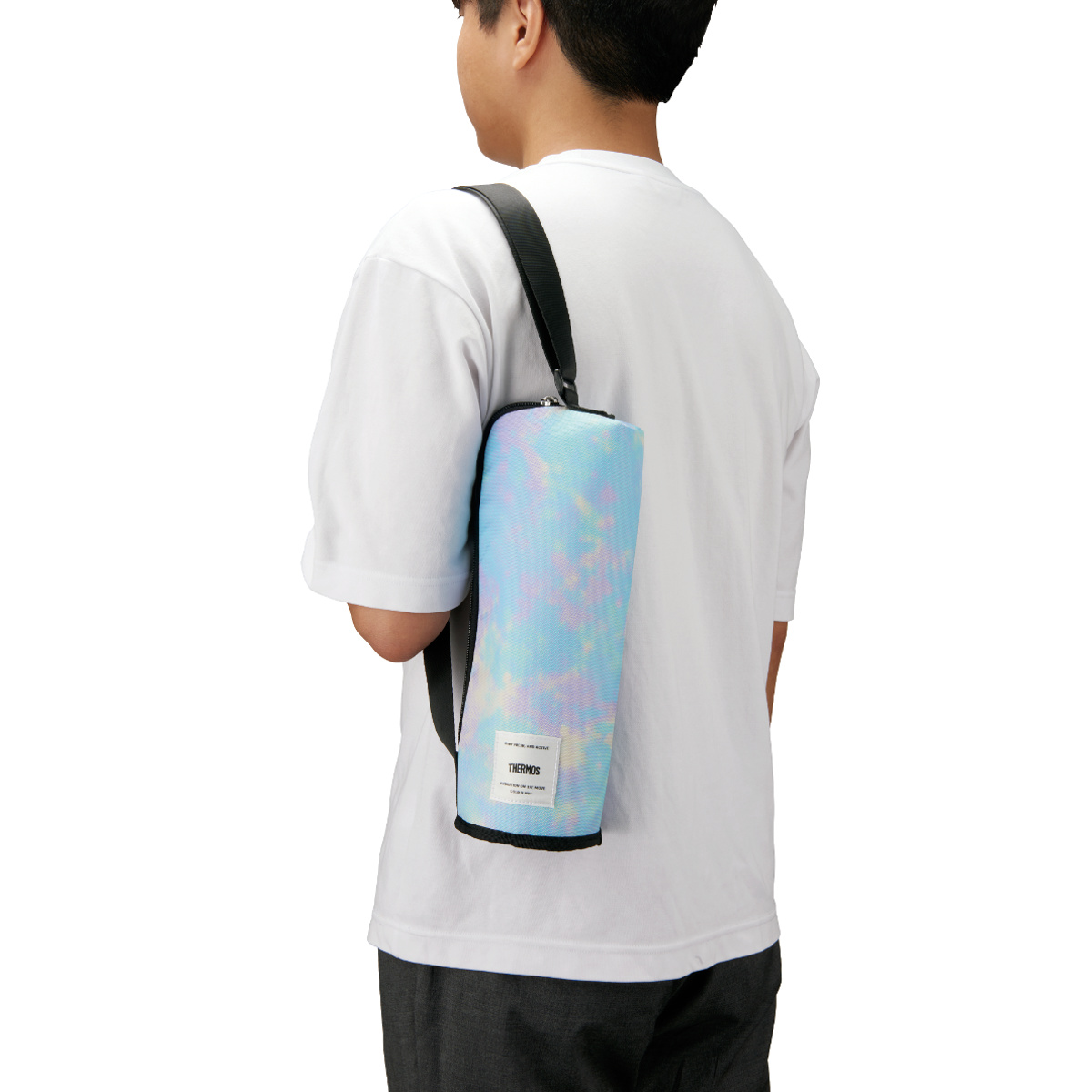 サーモス 水筒ポーチ 1L用 保冷マイボトルポーチ APL-1000 ( THERMOS 保冷 水筒カバー 水筒ケース ボトルケース マグボトルポーチ 水筒 すいとう カバー ケース ホルダー 持ち運び 保護 ストラップ ショルダーベルト ) 【グリーンカモフラージュ】 グリーンカモフラージュ