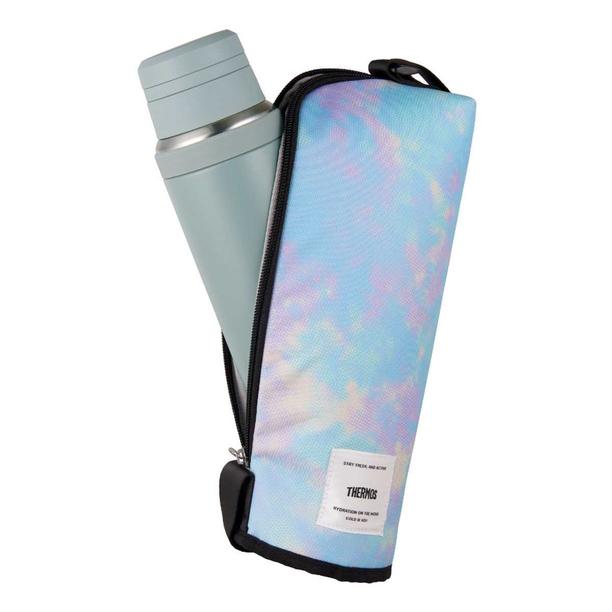 サーモス 水筒ポーチ 1L用 保冷マイボトルポーチ APL-1000 ( THERMOS 保冷 水筒カバー 水筒ケース ボトルケース マグボトルポーチ 水筒 すいとう カバー ケース ホルダー 持ち運び 保護 ストラップ ショルダーベルト ) 【グリーンカモフラージュ】 グリーンカモフラージュ