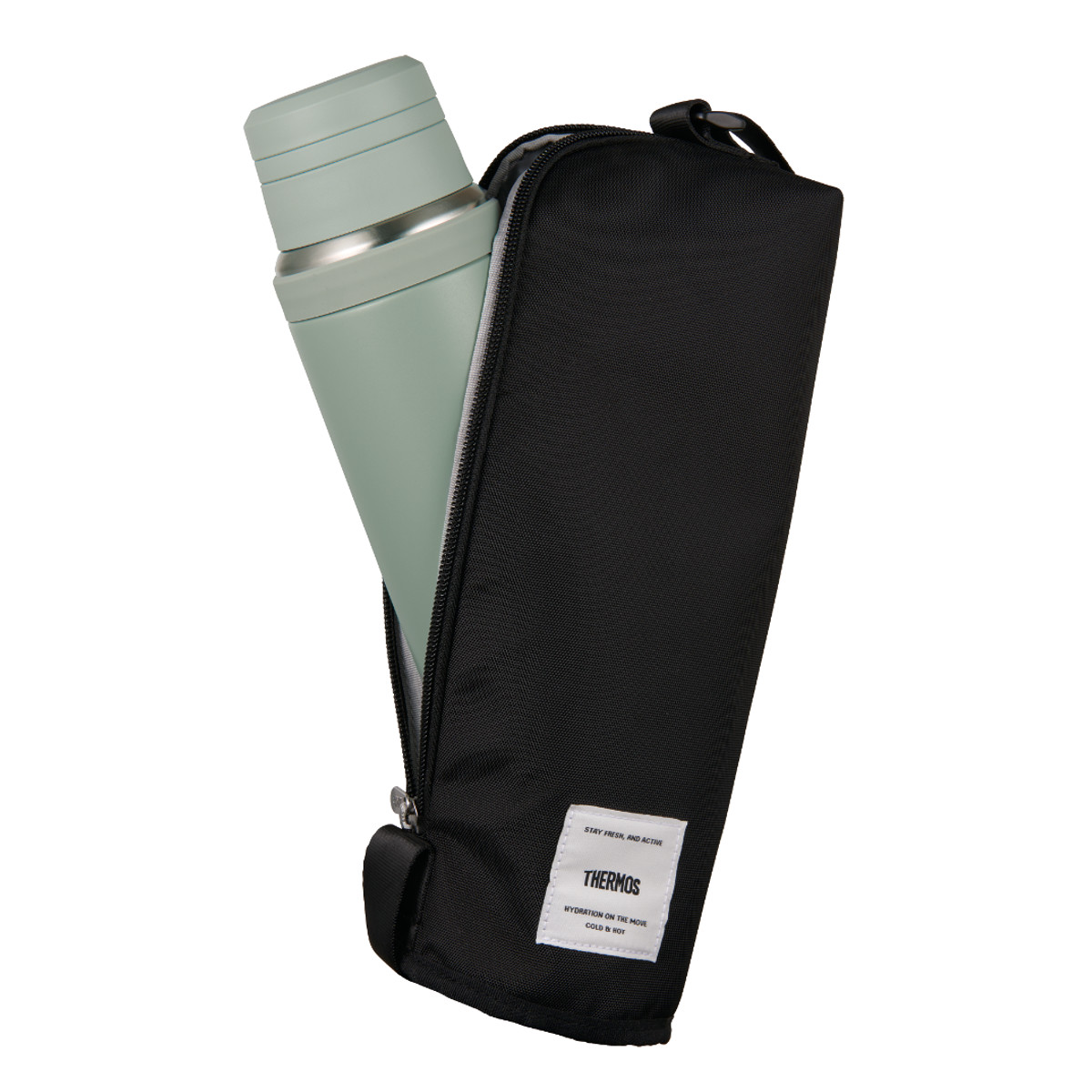 サーモス 水筒ポーチ 1L用 保冷マイボトルポーチ APL-1000 ( THERMOS 保冷 水筒カバー 水筒ケース ボトルケース マグボトルポーチ 水筒 すいとう カバー ケース ホルダー 持ち運び 保護 ストラップ ショルダーベルト ) 【グリーンカモフラージュ】 グリーンカモフラージュ