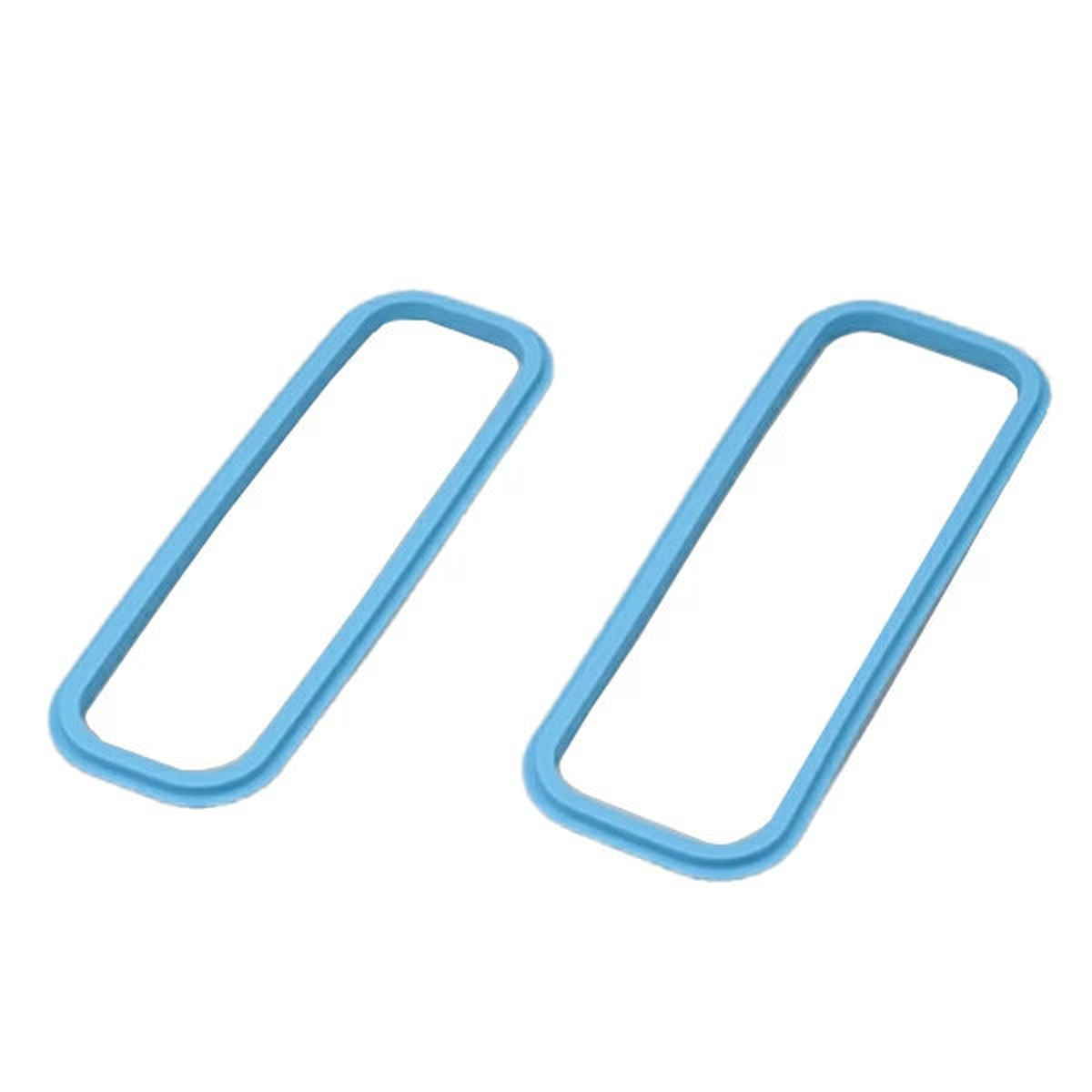 パッキン 弁当箱 サーモス Thermos DSA-600W フタパッキンセット 上フタパッキン 下フタパッキン 各1個 ( 部品 パーツ DSA 専用 フタパッキン 蓋パッキン ランチボックス 替え お弁当 弁当 上蓋パッキン 下蓋パッキン ) 【ブルー】 ブルー