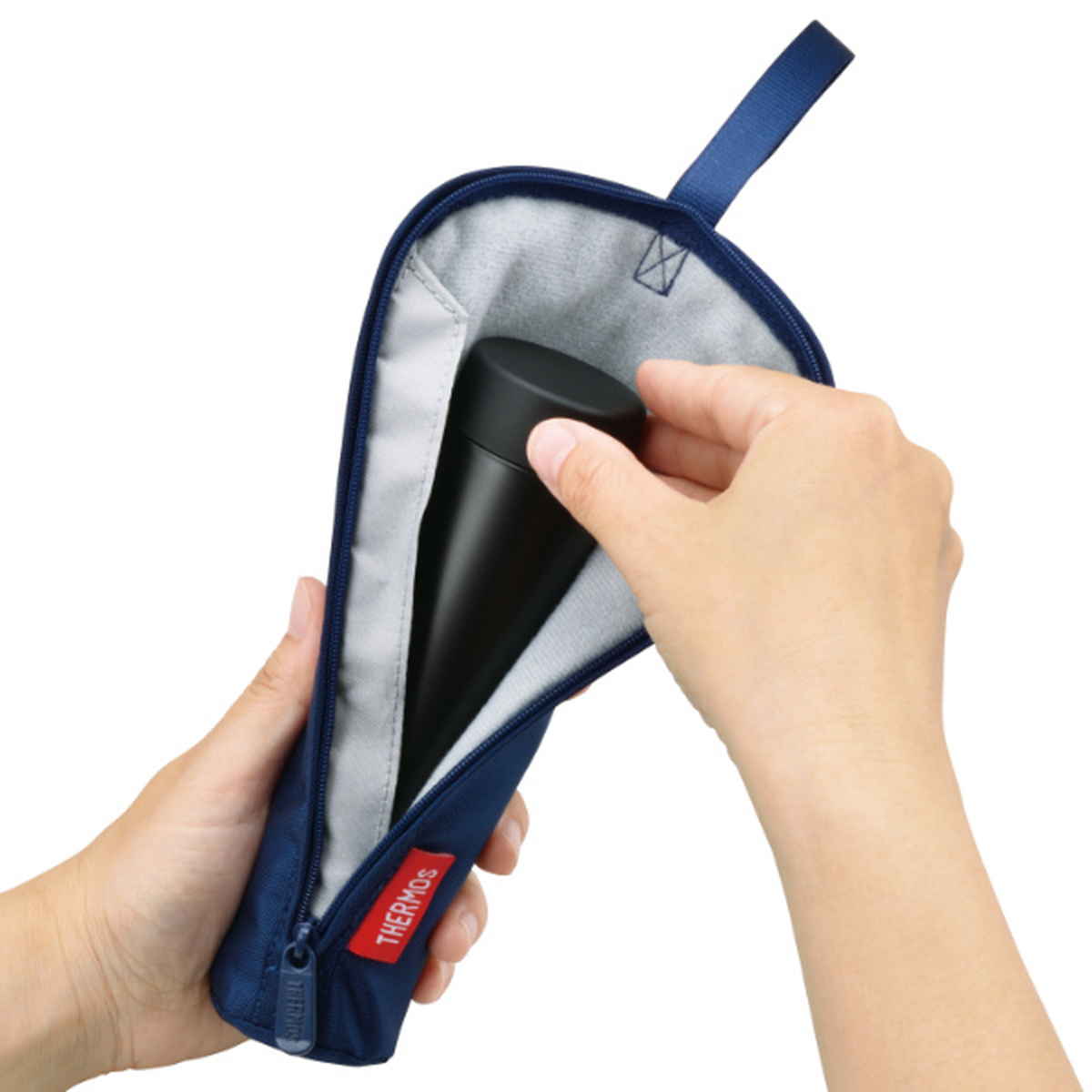 サーモス ポーチ 水筒 JOJ-180専用 ポケットマグポーチ APH-180 ( 水筒カバー 水筒ケース 水筒入れ 水筒ポーチ 真空断熱ポケットマグ用 真空断熱ポケットマグ専用 専用 ポーチ カバー ケース 部品 パーツ 入れ 洗える )