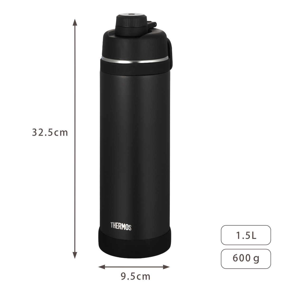 サーモス 水筒 1.5L 真空断熱スポーツボトル FJU-1500 ( THERMOS 保冷 食洗機対応 直飲み ダイレクトボトル スポーツドリンク対応 軽量 食洗機OK スポーツ飲料対応 ステンレス ステンレスボトル マイボトル ボトル おしゃれ 大人 ) 【サンド】 サンド