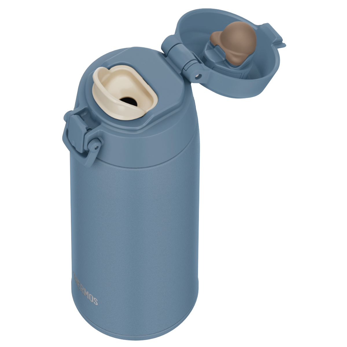 サーモス 水筒 550ml 真空断熱ケータイマグ 食洗機対応 JPC-550 ( THERMOS 保温 保冷 軽量 直飲み ステンレスボトル 食洗機OK ワンタッチ マグボトル スポーツドリンク ボトル 真空断熱 ダイレクトボトル ステンレス ワンプッシュ ) 【フォギーブルー】 フォギーブルー