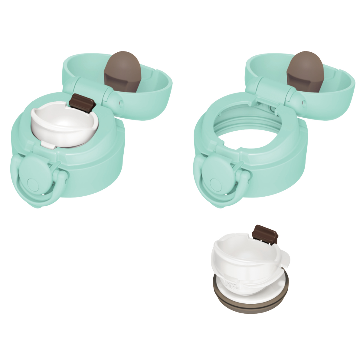 サーモス 水筒 500ml 真空断熱ケータイマグ 直飲み JNR-504G ( THERMOS 保温 保冷 軽量 ステンレスボトル ワンタッチ マグボトル スポーツドリンク ボトル 真空断熱 ダイレクトボトル 直のみ すいとう ステンレス ワンプッシュ ) 【パステルブルー】 パステルブルー