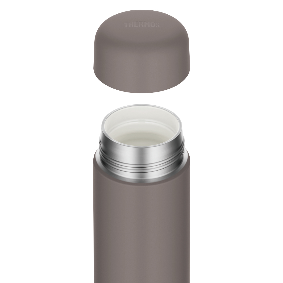 サーモス 水筒 650ml 真空断熱ケータイマグ セラミック加工 JPB-650 ( THERMOS 直飲み 保温 保冷 食洗機対応 スクリュー マグボトル スポーツドリンク対応 食洗機OK ステンレスボトル 魔法瓶 スリム 軽量 マグ ボトル シンプル ) 【フォギーブラウン】 フォギーブラウン