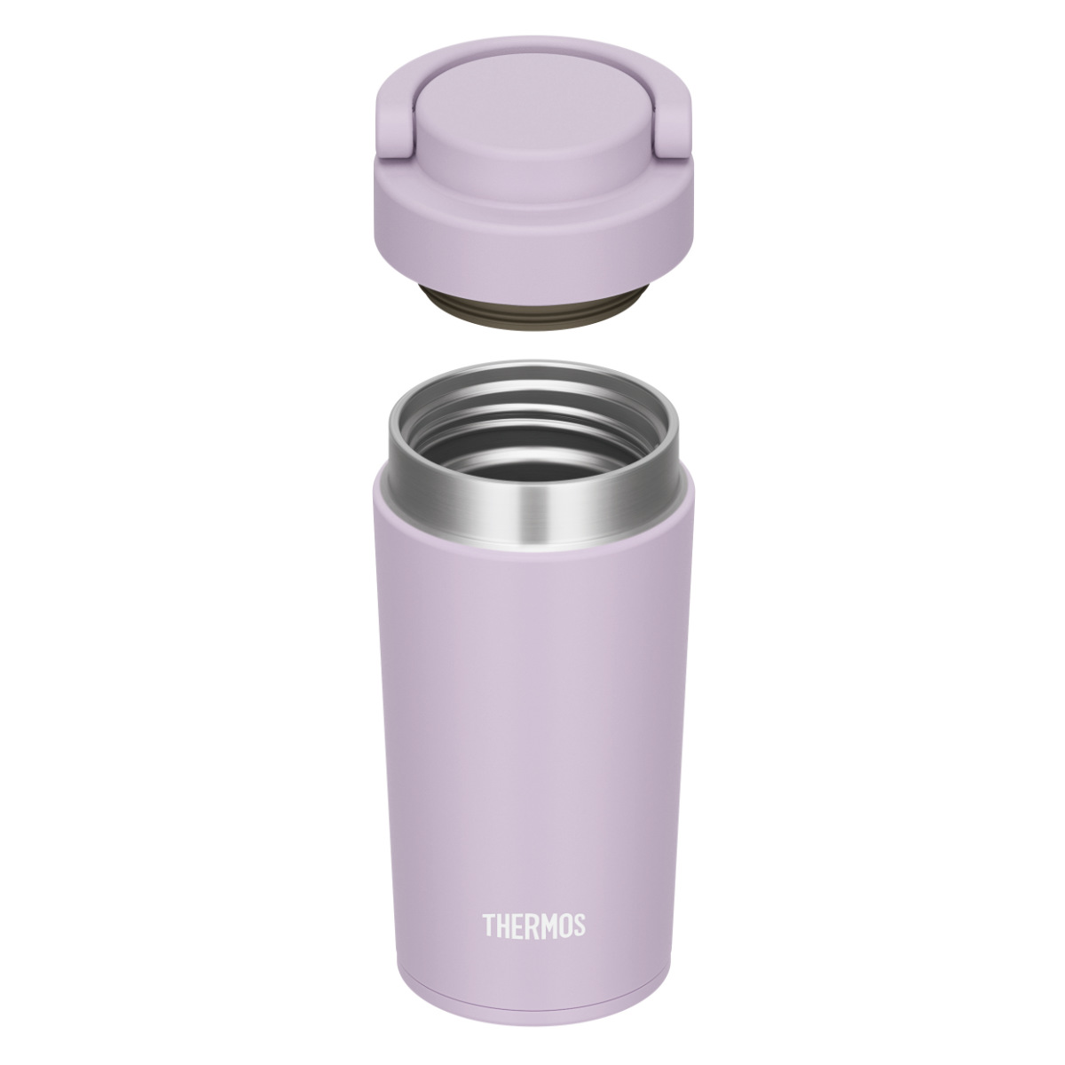 サーモス 水筒 320ml 真空断熱ケータイタンブラー JOV-321 ( THERMOS タンブラー 保温 保冷 食洗機対応 マグボトル スポーツドリンク対応 直飲み 食洗機OK マグ ボトル 蓋付き 真空断熱 魔法瓶 ハンドル付き ステンレスボトル ) 【ライラック】 ライラック