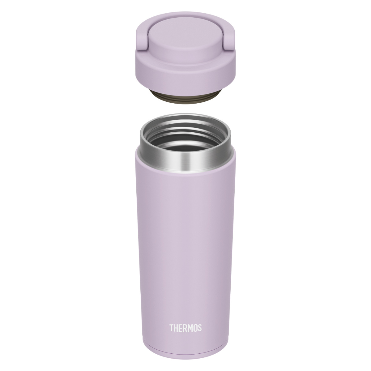 サーモス 水筒 420ml 真空断熱ケータイタンブラー JOV-421 ( THERMOS タンブラー 保温 保冷 食洗機対応 マグボトル スポーツドリンク対応 直飲み 食洗機OK マグ ボトル 蓋付き 真空断熱 魔法瓶 ハンドル付き ステンレスボトル ) 【アイボリー】 アイボリー