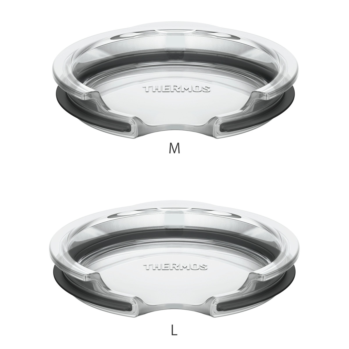 サーモス マグカップ用フタ M L ( THERMOS 真空断熱 マグカップ 350ml 450ml 食洗機対応 ふた 蓋 パッキン一体型 おしゃれ かわいい 透明 クリア お手入れ 簡単 ) 【L】 L