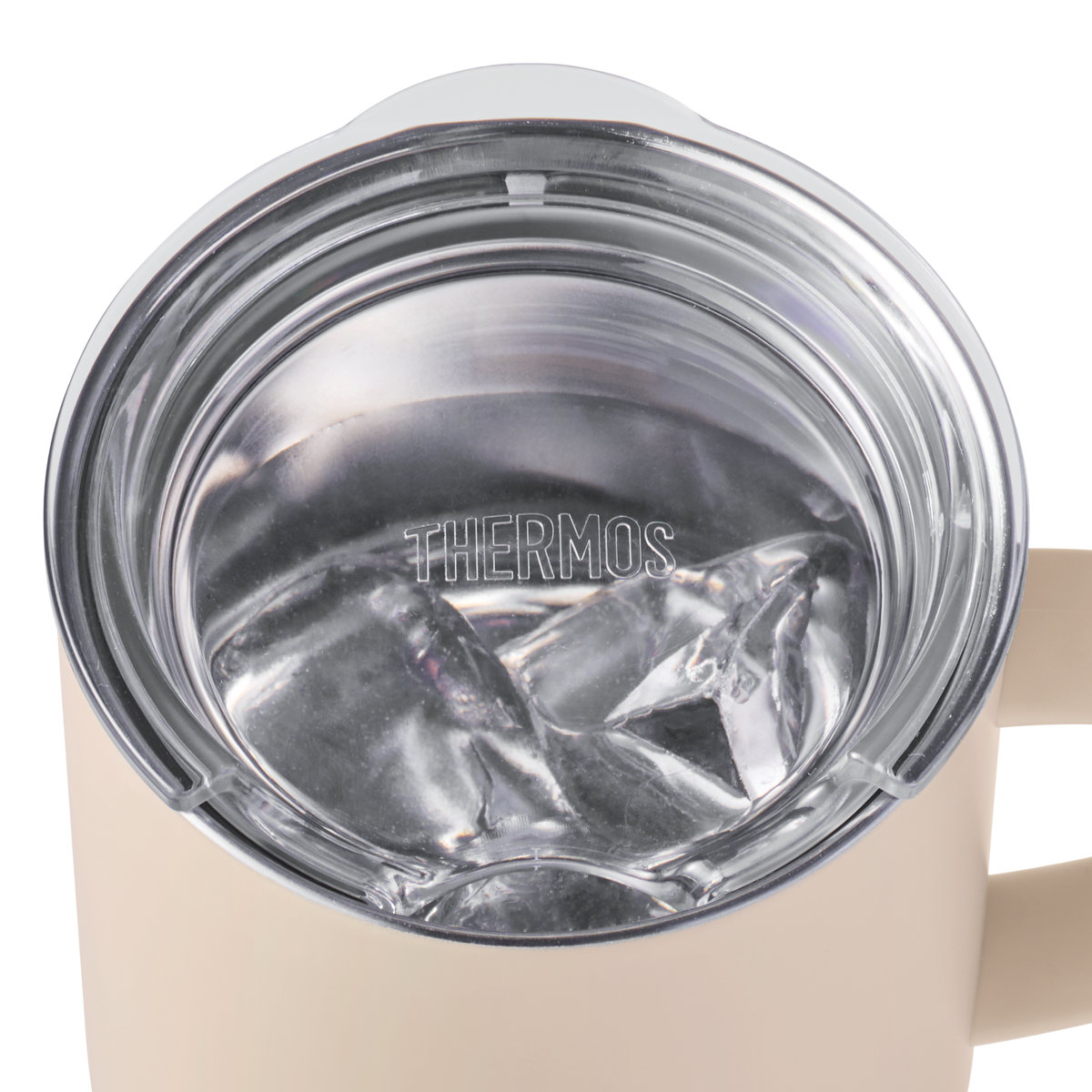 サーモス マグカップ用フタ M L ( THERMOS 真空断熱 マグカップ 350ml 450ml 食洗機対応 ふた 蓋 パッキン一体型 おしゃれ かわいい 透明 クリア お手入れ 簡単 ) 【L】 L