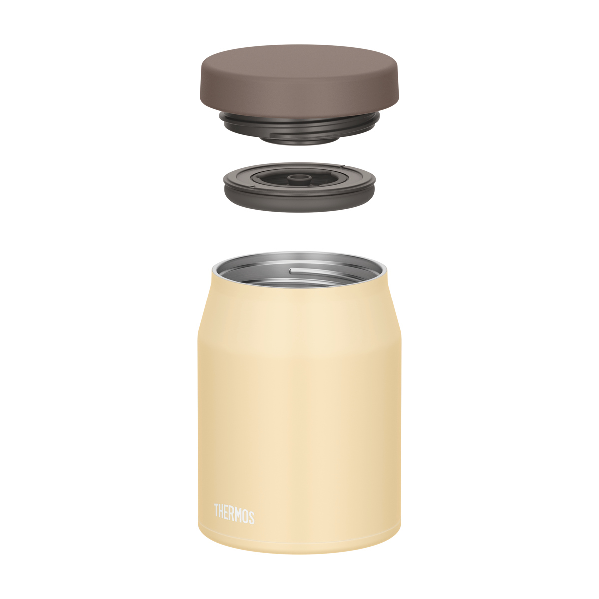 サーモス スープジャー 400ml 真空断熱スープジャー JEF-400 ( THERMOS 保温 保冷 食洗機対応 弁当箱 真空断熱 フードポット スープボトル 食洗機OK お弁当箱 ランチボックス ステンレス 無地 ランチジャー スープポット ) 【グレージュ】 グレージュ