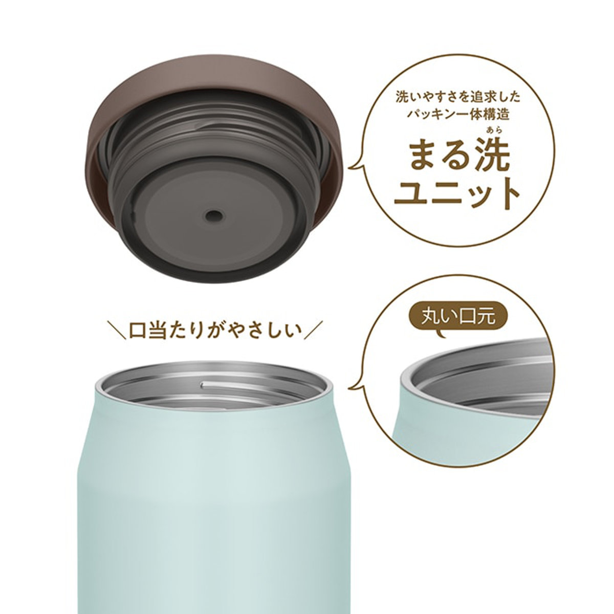 サーモス スープジャー 500ml 真空断熱スープジャー JEF-500 ( THERMOS 保温 保冷 食洗機対応 弁当箱 真空断熱 フードポット スープボトル 食洗機OK お弁当箱 ランチボックス ステンレス 無地 ランチジャー スープポット ) 【グレージュ】 グレージュ