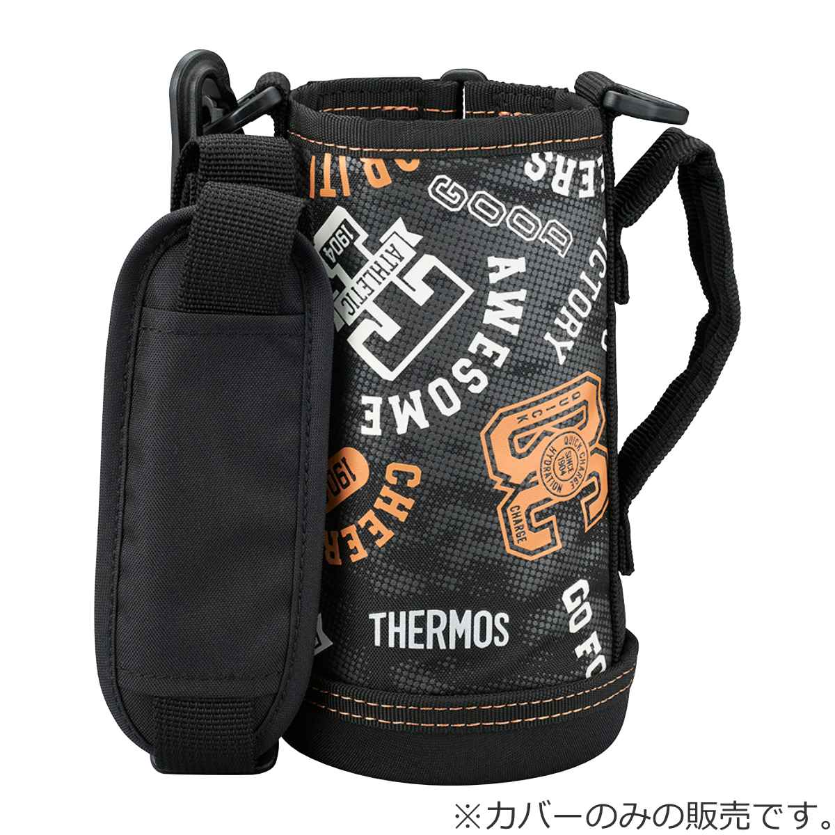 サーモス カバー ストラップ付 水筒 FJJ-600WF 専用 ( THERMOS ポーチ ケース 対応 パーツ 部品 のみ 水筒カバー 専用パーツ 専用部品 水筒用パーツ 交換 交換用 替え ) 【ピンクホワイト】 ピンクホワイト