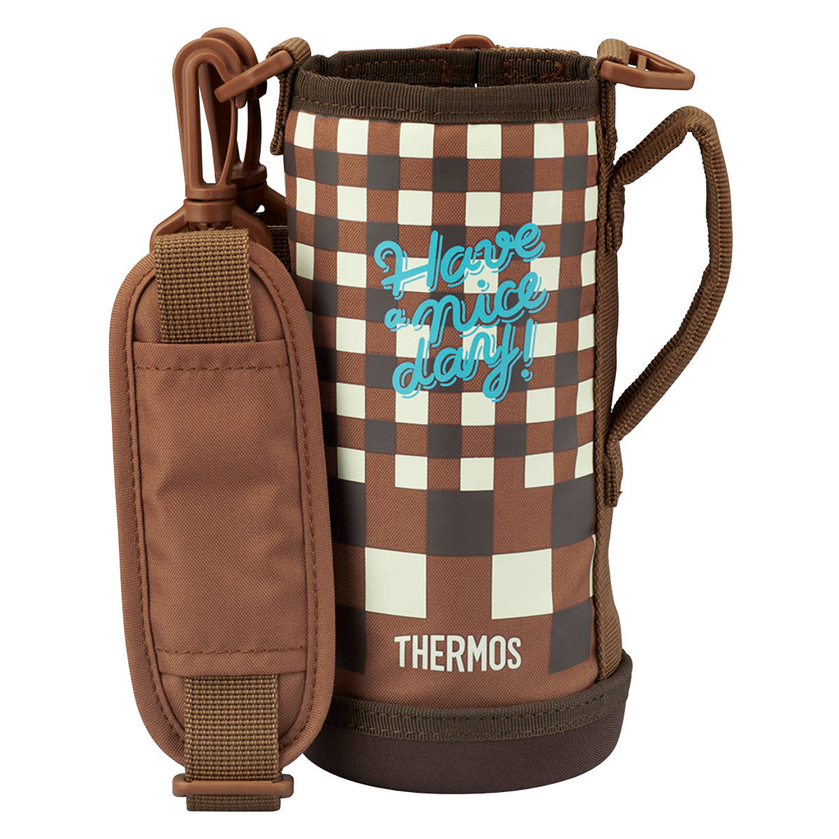 サーモス カバー ストラップ付 水筒 FJJ-800WF 専用 ( THERMOS ポーチ ケース 対応 パーツ 部品 のみ 水筒カバー 専用パーツ 専用部品 水筒用パーツ 交換 交換用 替え ) 【ミントドット】 ミントドット