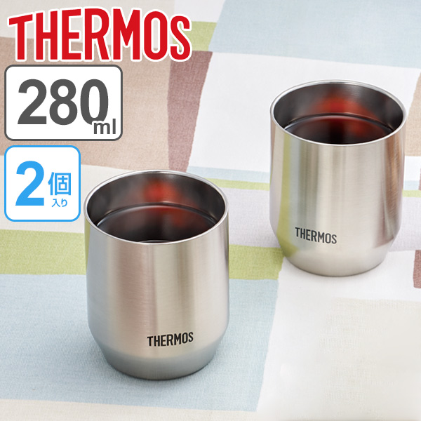 dショッピング |タンブラー サーモス thermos 真空断熱カップ 280ml ステンレス 2個入り （ コップ マグ カップ ステンレス製 保温  保冷 ステンレスタンブラー 真空断熱2重構造 結露しにくい 保冷保温 おしゃれ ） | カテゴリ：コップの販売できる商品 | リビングート ...