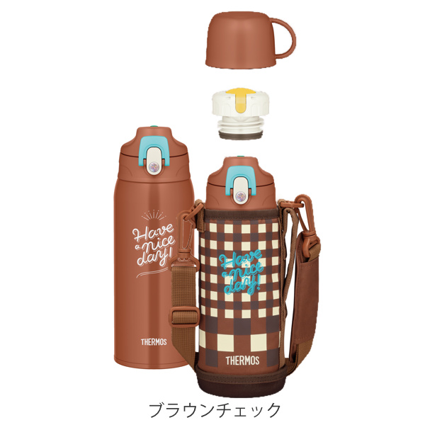 Dショッピング 水筒 サーモス Thermos 2way 直飲み コップ ステンレス 800ml Fjj 800wf 真空断熱 スポーツドリンク対応 保冷 保温 すいとう 直のみ コップ付 2way 子供用水筒 カバー付き ショルダーベルト カモフラージュブルー カテゴリ 水筒の販売