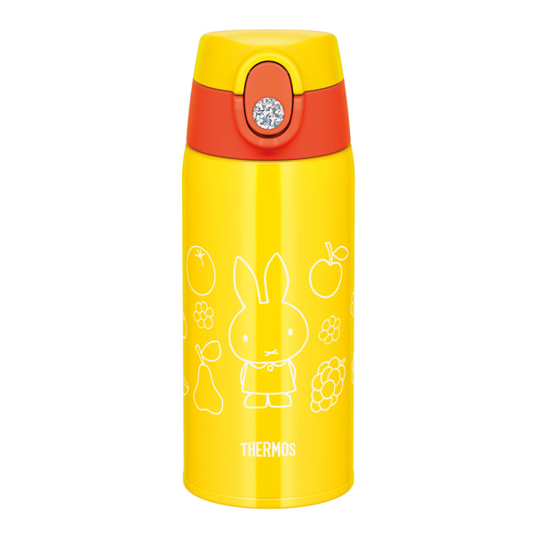 サーモス 水筒 600ml 2way ストロー コップ ミッフィー ステンレス FJO-600WFB （ THERMOS miffy 真空断熱  スポーツドリンク対応 ワンタッチ 保冷 保温 ストロータイプ コップ付 子供用水筒 キッズボトル ショルダーベルト ）