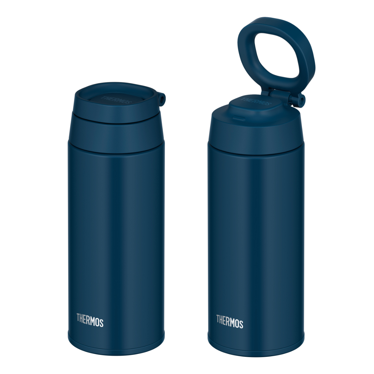 サーモス 水筒 500ml 取っ手付き ステンレス 真空断熱ケータイマグ JOO-500 （ THERMOS 直飲み 保温 保冷 ステンレスボトル  スポーツドリンク対応 マグボトル 0.5L 500 直のみ スクリュー マグ ボトル スリム シンプル ）【 インディゴブルー 】