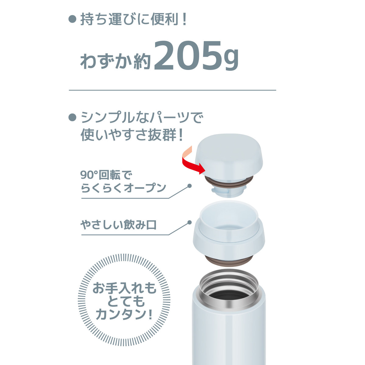 dショッピング |サーモス 水筒 500ml ステンレス 真空断熱ケータイマグ