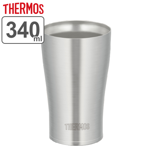 サーモス タンブラー 340ml 真空断熱 ステンレス JDE-340 （ thermos コップ マグ ステンレス製 サーモスthermos 食洗機対応 保温 保冷