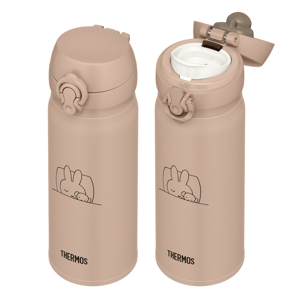 サーモス 水筒 真空断熱ケータイマグ 400ml ミッフィー （ THERMOS マグボトル 保温 保冷 直飲み ワンタッチ ステンレスボトル 軽量  マグ ボトル 真空断熱 魔法瓶 軽い 直のみ ）