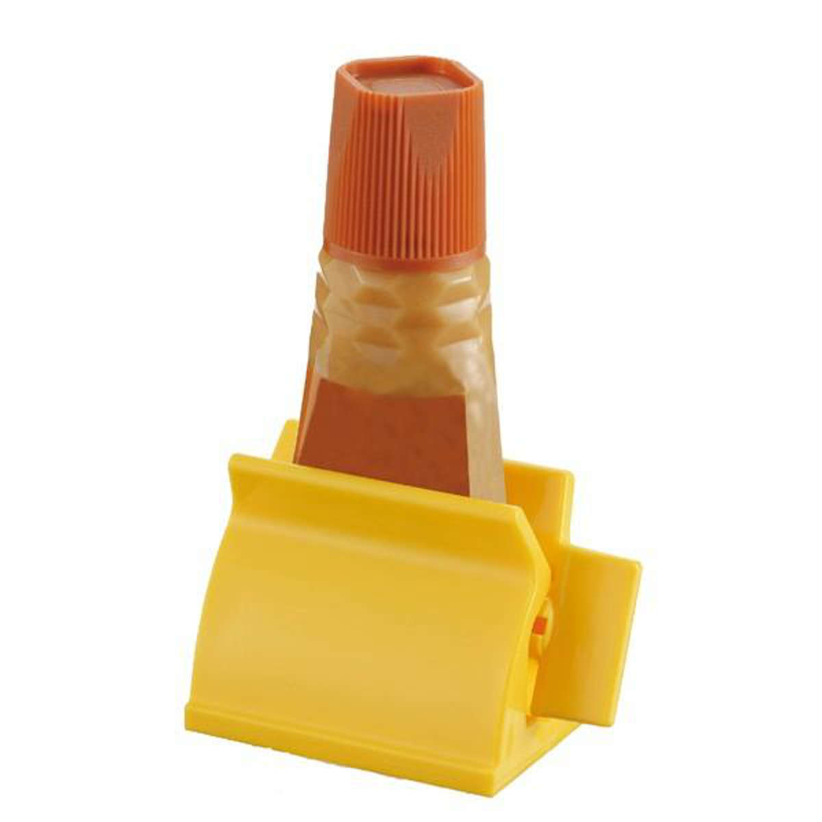 チューブ絞り チューブスタンド 日本製 ( チューブローラー チューブしぼり器 絞り出し スタンド 立てられる チューブホルダー チューブしぼり チューブ絞り器 スタンド型 自立型 便利グッズ エコグッズ キッチン小物 キッチン雑貨 ) 【ピンク】 ピンク