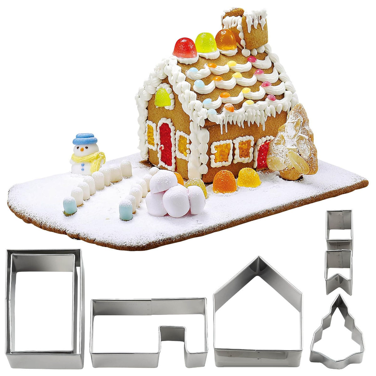 クッキー 抜型 クッキーハウス ( ステンレス 日本製 クッキー型 抜き型 立体 お家 お菓子の家 ハウス 型 製菓道具 製菓グッズ 型抜き 手作り お菓子 お菓子作り 国産 かわいい )