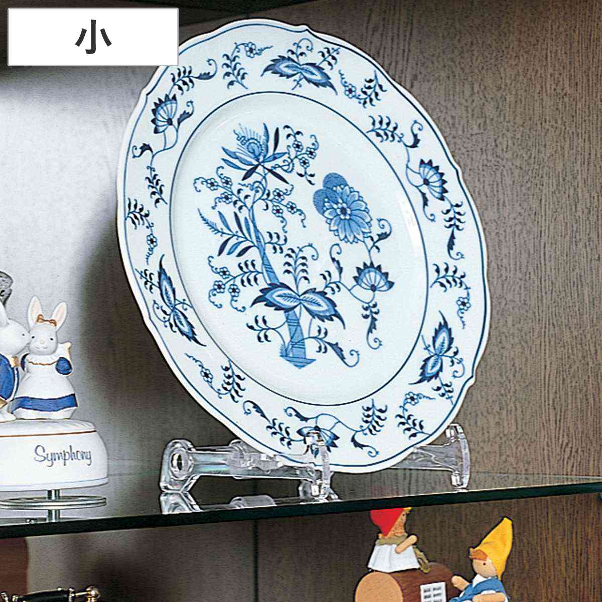 皿立て 絵皿立て スタンド 小サイズ （ プレートスタンド 額縁立て お皿 コレクション 鑑賞 お気に入り プレート 皿 絵 写真 飾る 保管 台 額 クリア 透明 直径30cm ）