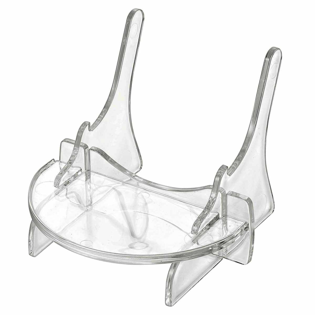 食器スタンド カップ ソーサー スタンド ( カップ&ソーサースタンド ティーカップ コーヒーカップ コレクション お皿 立て 鑑賞 お気に入り プレート 皿 絵 写真 飾る 保管 台 クリア 透明 )