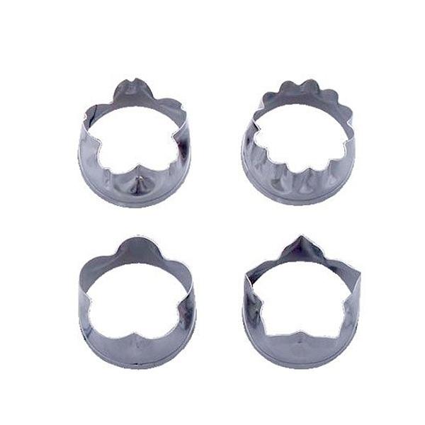 クッキー型 抜き型 ビスケット型 大 4個セット ステンレス製 ( クッキー抜型 クッキーカッター 製菓グッズ 抜型 クッキー抜き型 製菓道具 お菓子作り )