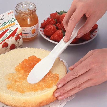 へら フードヘラ プラスチック製 ( 食瓶用ヘラ 製菓道具 お菓子作り キッチンツール )