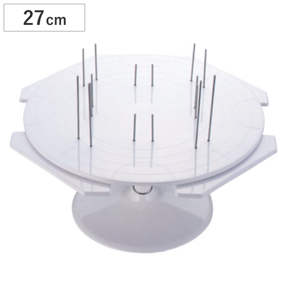 デコレーションスタンド ケーキ用 回転台 ピン付き ( ケーキ デコレーション 飾り付け台 製菓道具 お菓子作り )