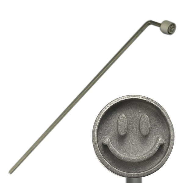 焼きごて にこり 焼印 お菓子作り ( 製菓 焼きコテ 製菓道具 焼きこて ハンドメイド ステンレス )