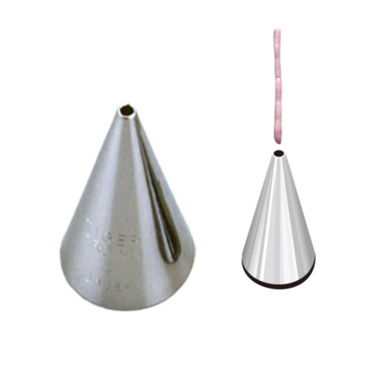 口金 手作り口金 小 #4 ( タイガークラウン クリーム絞り クリーム用口金 お菓子作り 製菓道具 生クリーム ホイップ デコレーション ケーキ ケーキ作り 1.5mm )