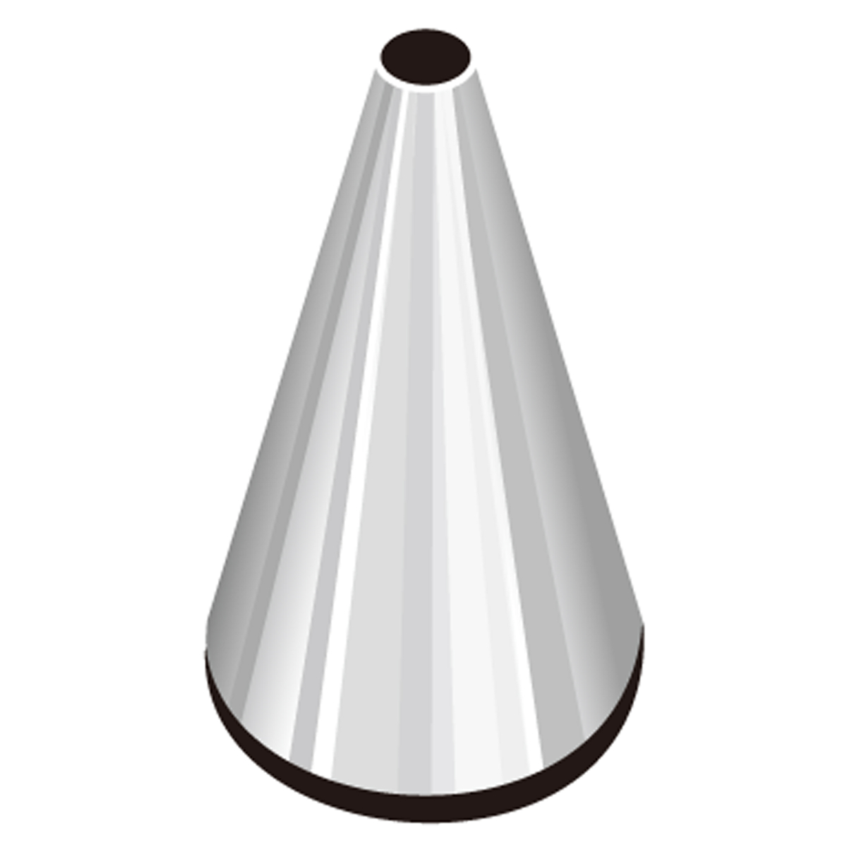 口金 手作り口金 小 #6 ( タイガークラウン クリーム絞り クリーム用口金 お菓子作り 製菓道具 生クリーム ホイップ デコレーション ケーキ ケーキ作り 3mm )