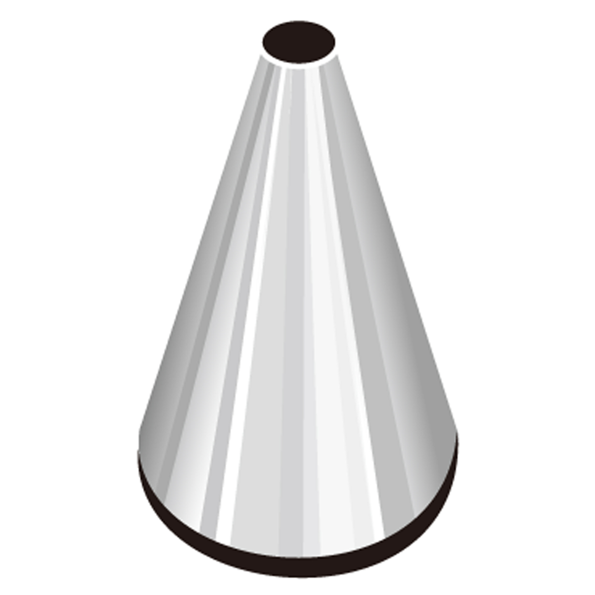 口金 手作り口金 小 #7 ( タイガークラウン クリーム絞り クリーム用口金 お菓子作り 製菓道具 生クリーム ホイップ デコレーション ケーキ ケーキ作り 3.5mm )