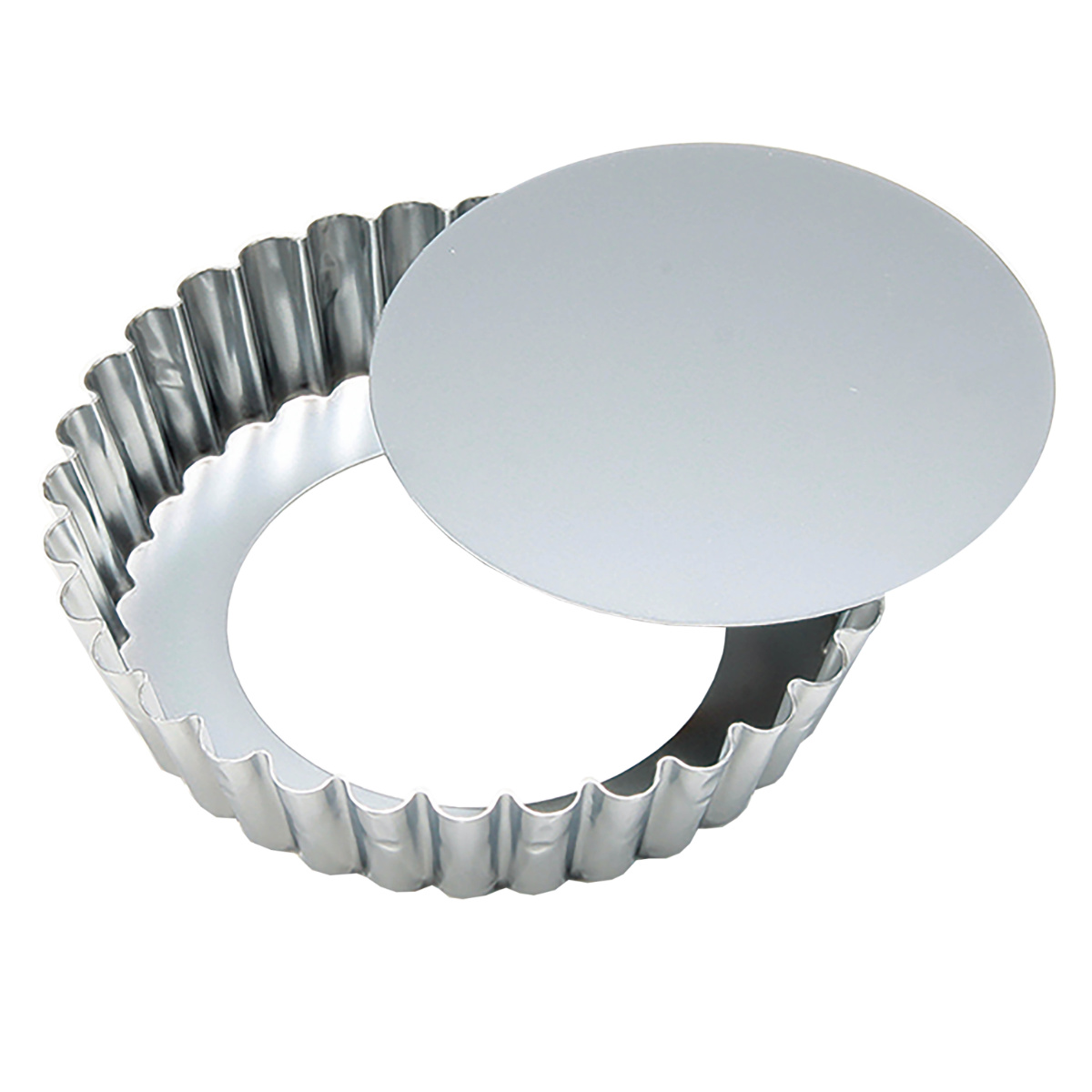 タルト型 セパトタルト型 深型 180 直径17.8cm ( タイガークラウン タルト用 丸 底取 お菓子作り 製菓用品 ラウンド タルト パイ型 キッシュ ケーキ 焼き型 型 おやつ作り 製菓道具 スチール製 )