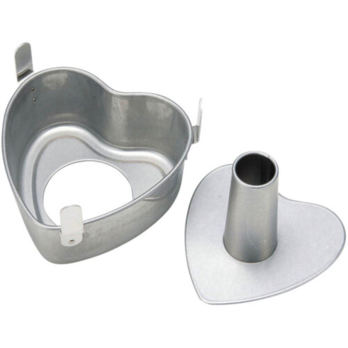 シフォンケーキ型 ハート 14cm ( ケーキ型 焼き型 焼型 スチール製 底取 シフォンケーキ スポンジ 型 ケーキ 長持ち 耐久性 丈夫 手作り 底取タイプ )