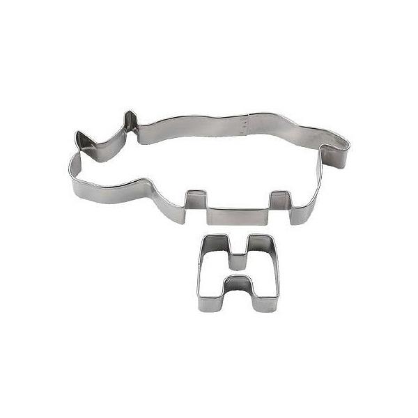 クッキー型 抜き型 立体 サイ ZOOクッキー型 ステンレス製 ( クッキー抜型 クッキーカッター 動物 製菓グッズ アニマル 抜型 クッキー抜き型 製菓道具 お菓子作り )