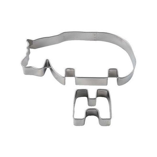 クッキー型 抜き型 立体 カバ ZOOクッキー型 ステンレス製 ( クッキー抜型 クッキーカッター 動物 製菓グッズ アニマル 抜型 クッキー抜き型 製菓道具 お菓子作り )