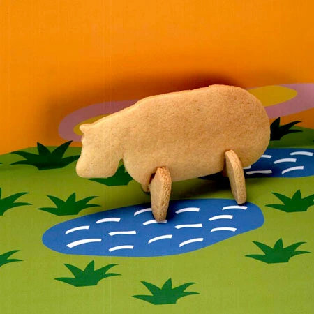 クッキー型 抜き型 立体 カバ ZOOクッキー型 ステンレス製 ( クッキー抜型 クッキーカッター 動物 製菓グッズ アニマル 抜型 クッキー抜き型 製菓道具 お菓子作り )