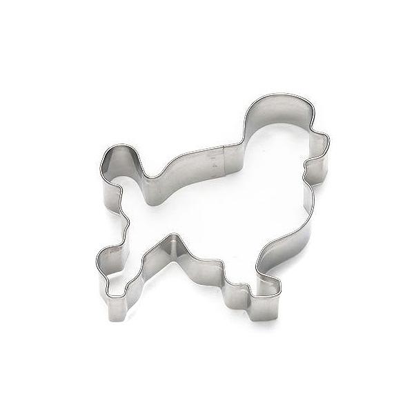 クッキー型 抜き型 犬 プードル ステンレス製 ( クッキー抜型 クッキーカッター 製菓グッズ 抜型 犬型 動物 クッキー抜き型 製菓道具 お菓子作り )