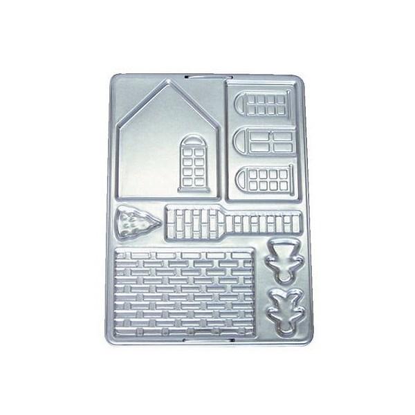 クッキー型 抜き型 ビクトリアハウス お菓子の家 スチール ( クッキーカッター 製菓グッズ 抜型 家 手作り 製菓道具 お菓子作り プレゼント クリスマス )