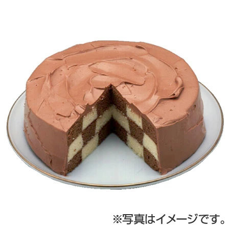 ケーキ型 チェッカーズボードケーキ型 焼き型 スチール製 アルミメッキ ( 丸型 製菓道具 洋菓子型 お菓子作り )
