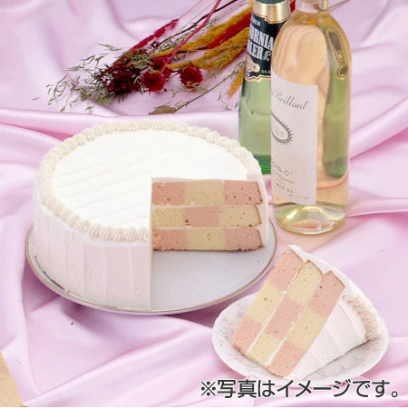 ケーキ型 チェッカーズボードケーキ型 焼き型 スチール製 アルミメッキ ( 丸型 製菓道具 洋菓子型 お菓子作り )