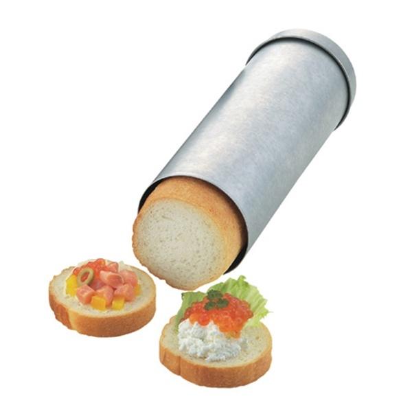 カナッペ型 パン型 抜き型 サークルブレッド 丸 ( 筒状パン型 カナッペパン オードブル カナッペ 型 パン焼き型 製菓道具 )