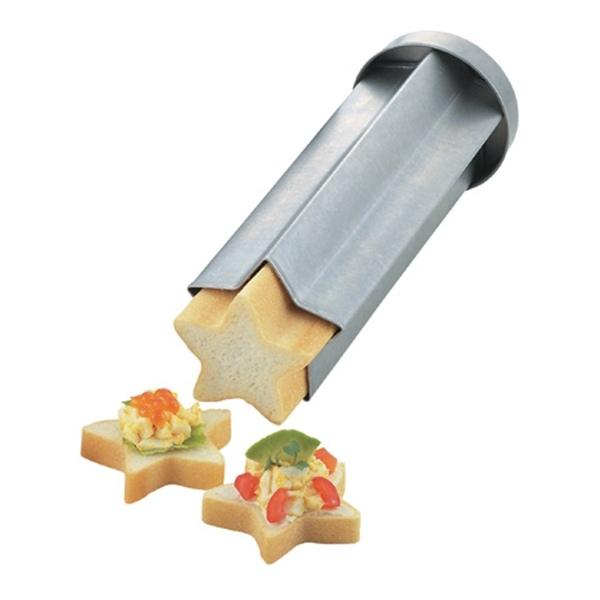 カナッペ型 パン型 抜き型 スターブレッド 星 ( 筒状パン型 カナッペパン オードブル カナッペ 型 パン焼き型 製菓道具 )