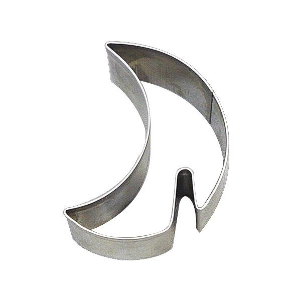 クッキー型 抜き型 ちょいかけクッキー抜型 月 ( クッキー抜き型 クッキーカッター 製菓グッズ 抜型 製菓道具 お菓子作り ステンレス製 )