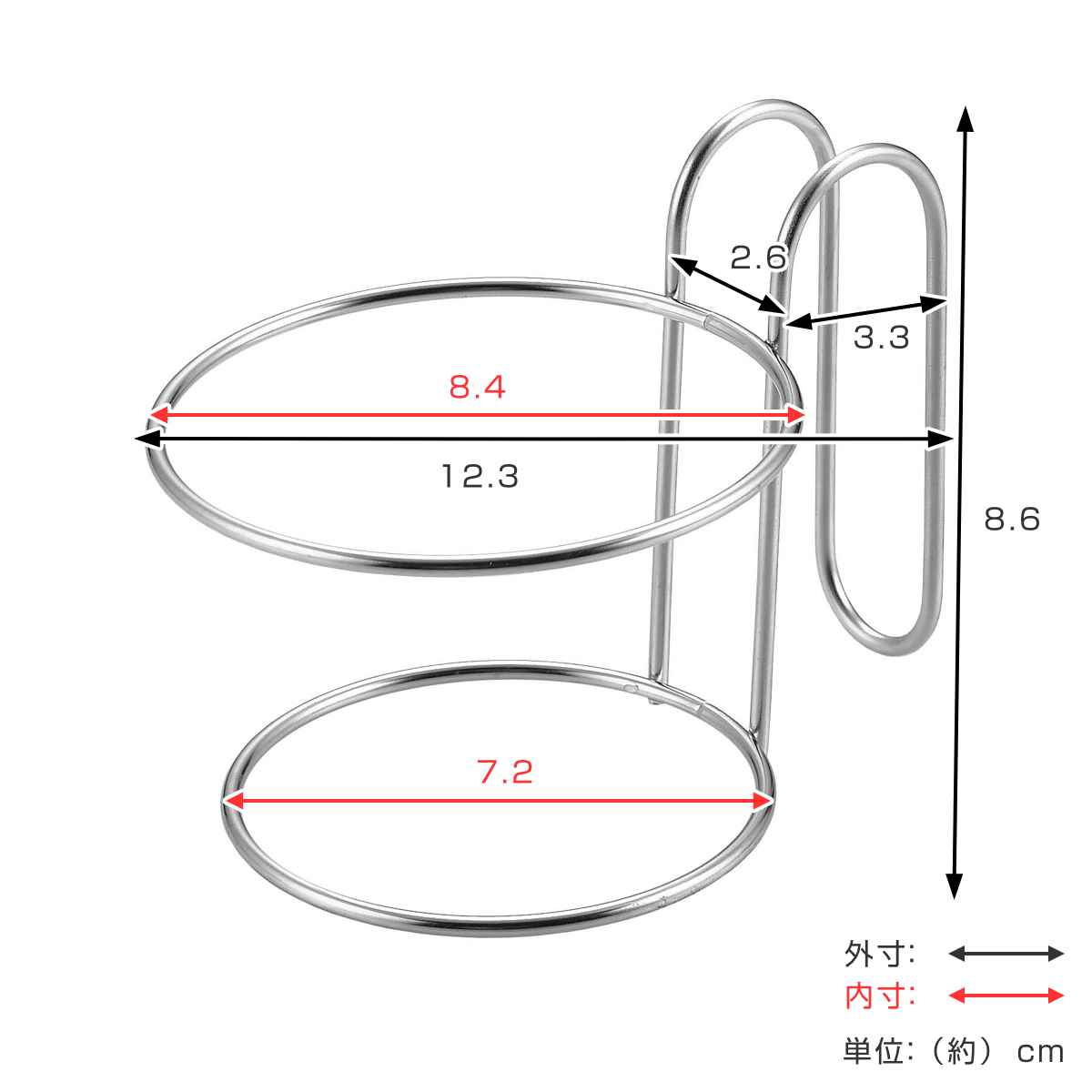 カップ麺立て カップ麺ホルダー ( ホルダー カップ麺 カップラーメン 縦型 スタンド ステンレス 日本製 取っ手 熱くない 持ちやすい カトラリー入れ ガーデニング 観葉植物入れ キッチン アウトドア )