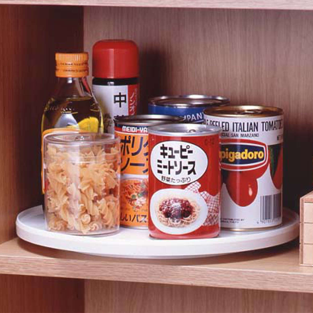 調味料ラック カルコ 回転カスター 27cm （ 冷蔵庫中 回転式仕切り付きトレー シンク下収納 回転式 調味料収納 冷蔵庫トレー コスメ収納 日本製 冷蔵庫収納 整理ボックス 整理用品 棚収納 お片付け 小物収納 冷蔵庫 収納 ）